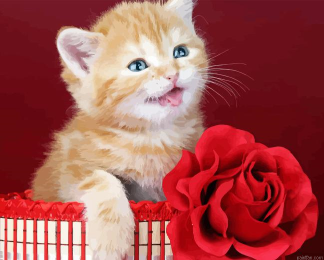 Rose And Cat Paint By Numbers.png