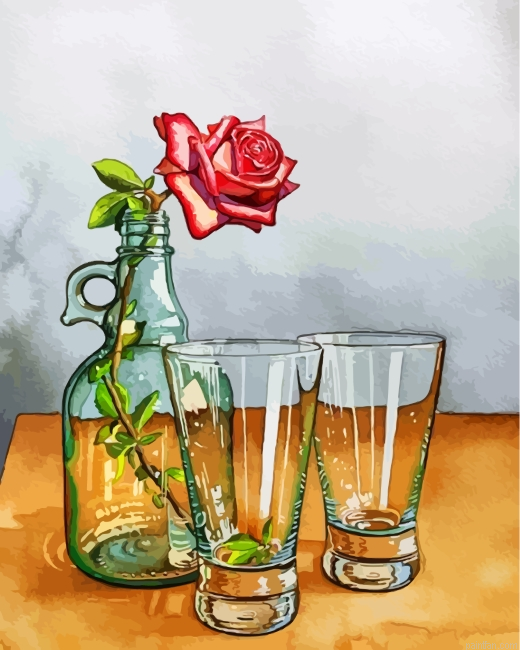 Rose In Glass Bottle Paint By Number.png