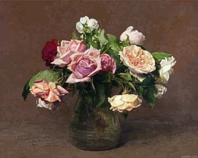Rose La France Paint By Numbers.png
