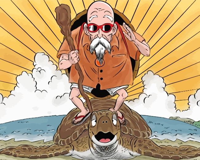 Roshi Dragon Ball Z Paint By Number.png