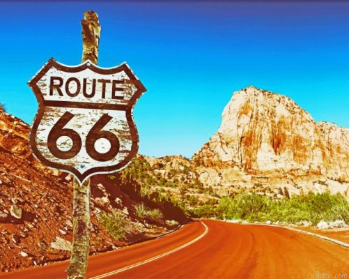 Route 66 In Arizona Paint By Number.png