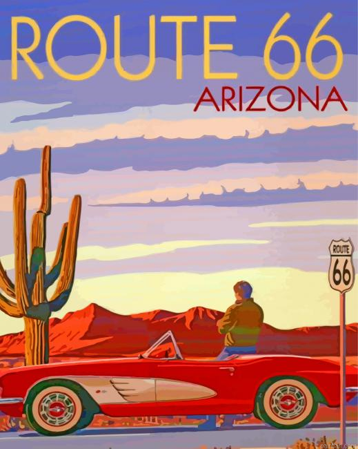 Route 66 Poster Paint By Number.png