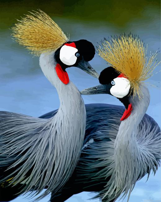 Royal Crane African Birds Paint By Numbers.png