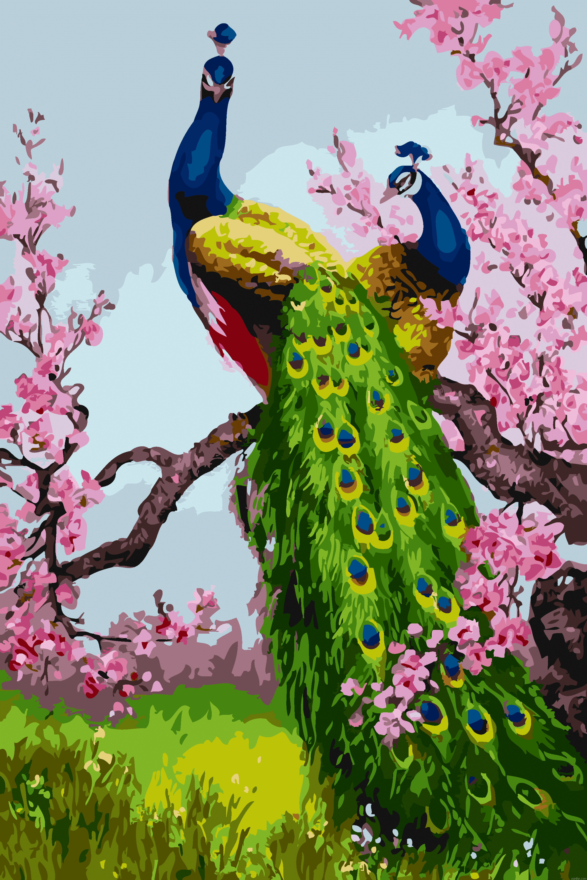 Royal Peacocks Paint By Numbers.png