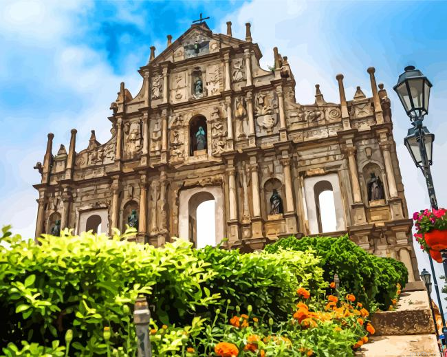 Ruins Of St Pauls Paint By Number.png