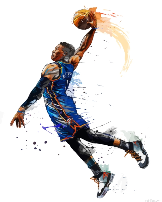 Russell Westbrook Basketball Paint By Number.png