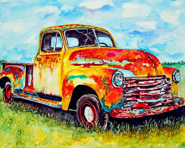 Rusty Old Truck Paint By Number.png