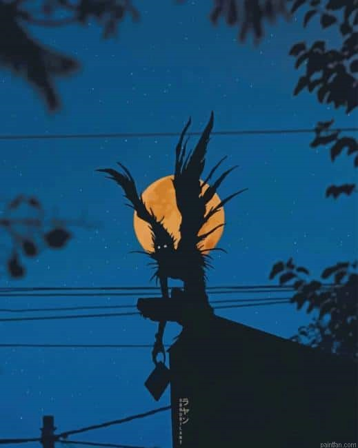 Ryuk Silhouette New Paint By Numbers.png