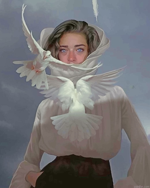 Sad Bird Woman New Paint By Numbers.png