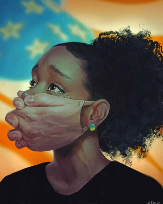 Sad Black Girl New Paint By Numbers.png