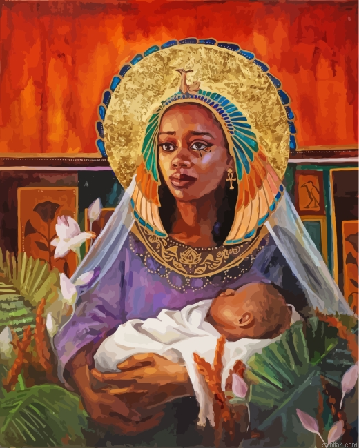 Sad Black Mother Paint By Number.png