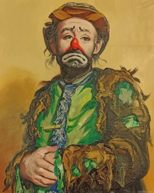 Sad Clown Emmet Kelly Paint By Numbers.png