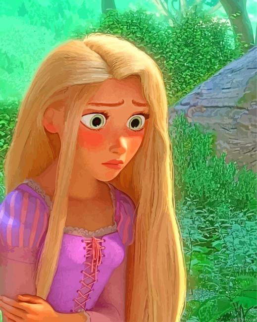 Sad Rapunzel Paint By Number.png