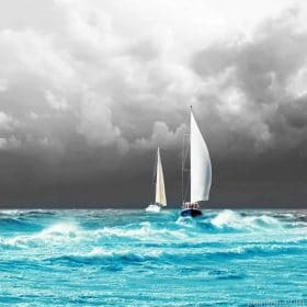 Sailboats In Blue Sea Paint By Numbers.png