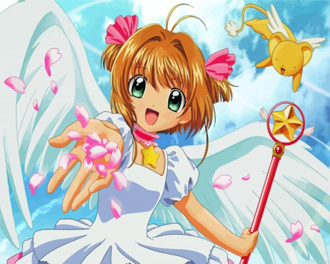 Sakura Kinomoto Cardcaptor Sakura Paint By Number.png