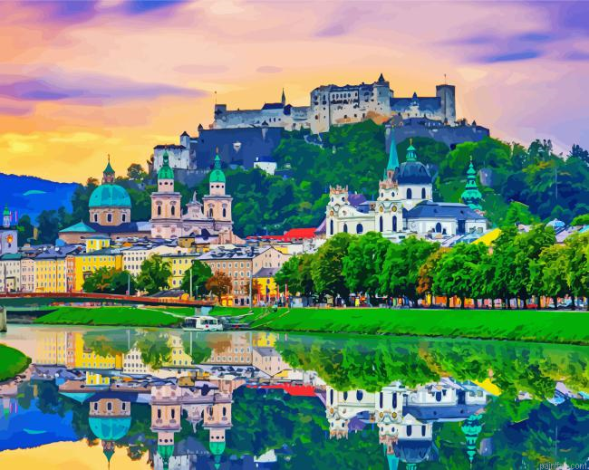 Salzburg Austria City Paint By Numbers.png