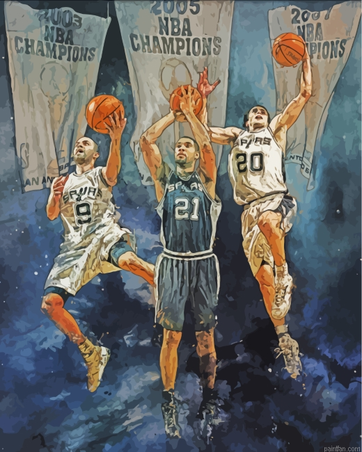 San Antonio Sprus Illustration Paint By Numbers.png