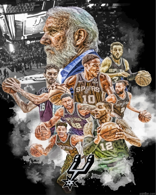San Antonio Spurs Art Paint By Number.png