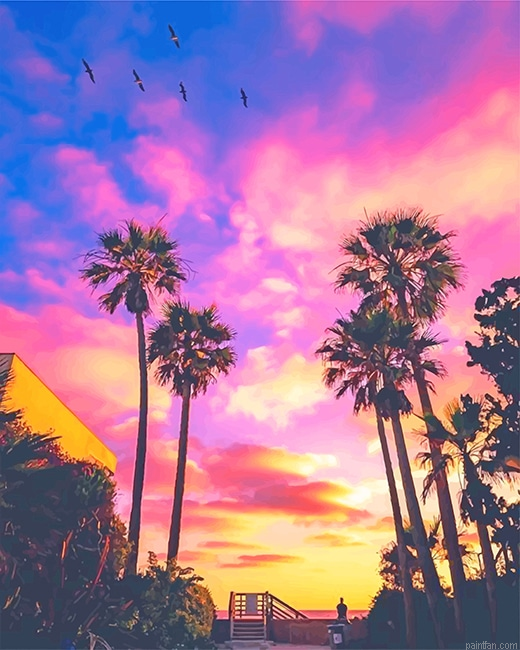 San Diego California Sunset New Paint By Numbers.png