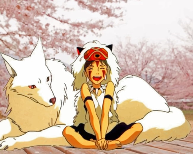 San Princess Mononoke Art Paint By Numbers.png