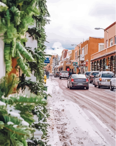 Santa Fe Snow Paint By Numbers.png