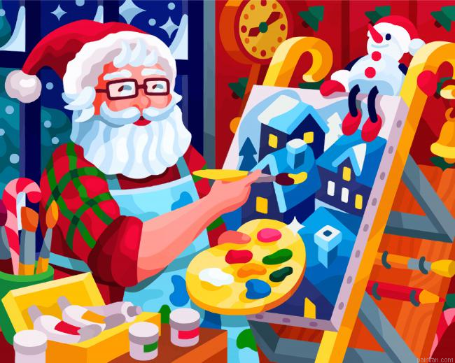 Santa Painting Paint By Number.png