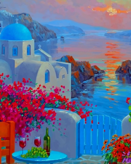 Santorini Europe New Paint By Numbers.png