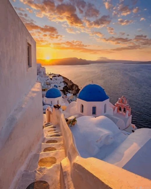 Santorini Sunrise New Paint By Numbers.png