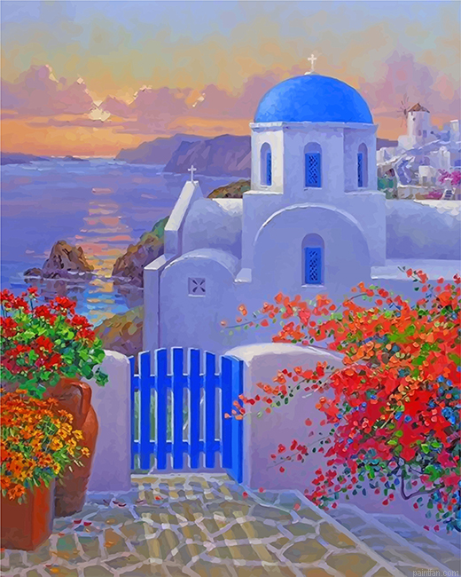 Santorini Thira Island Paint By Number.png