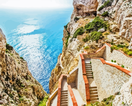 Sardinia Stairs Paint By Numbers.png