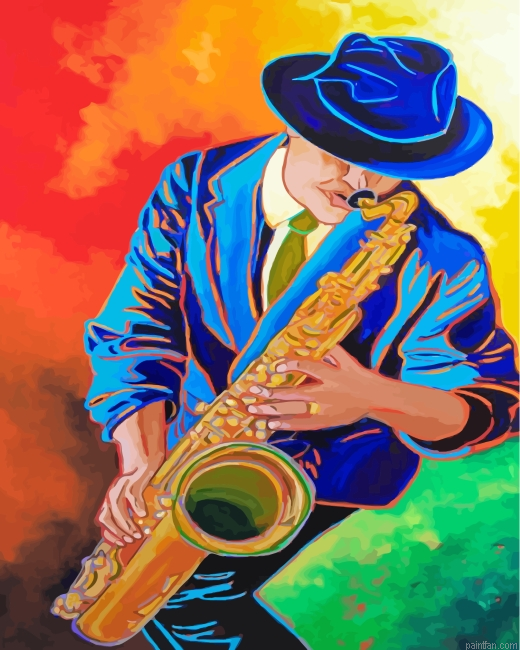 Saxophone Man Paint By Number.png