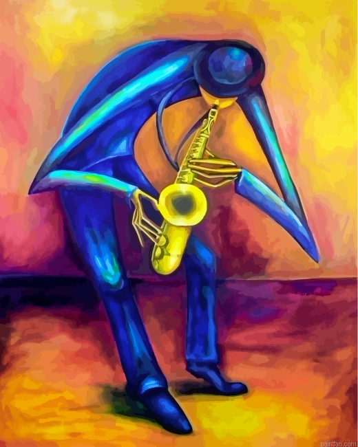 Saxophone Player Art Paint By Number.png