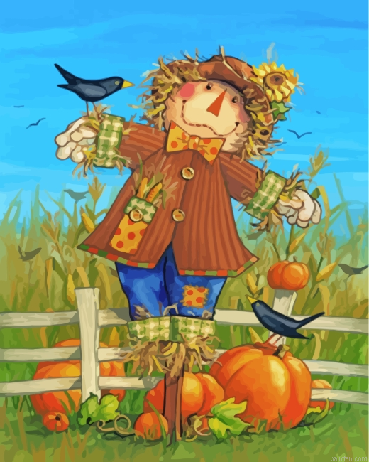 Scarecrow In Farm Paint By Number.png