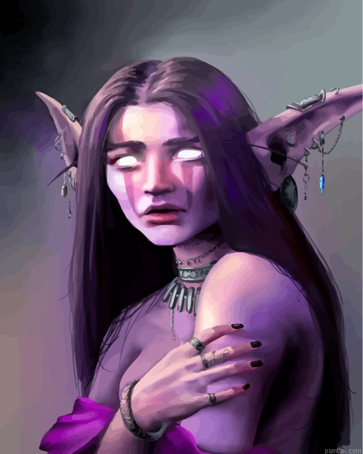 Scared Elf Woman Paint By Number.png