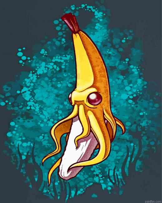 Scary Banana Octopus Paint By Number.png