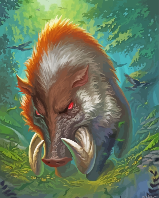 Scary Boar Paint By Numbers.png
