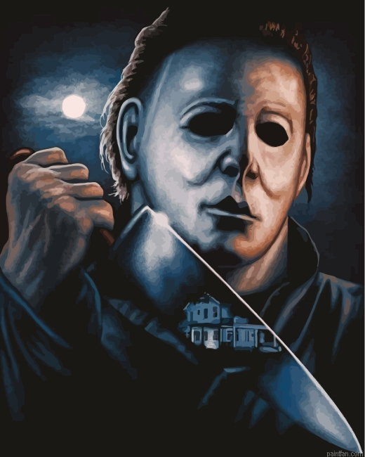 Scary Michael Myers Paint By Number.png