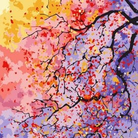 Scenery Of Colorful Trees Paint By Numbers.png