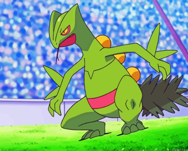 Sceptile Paint By Numbers.png