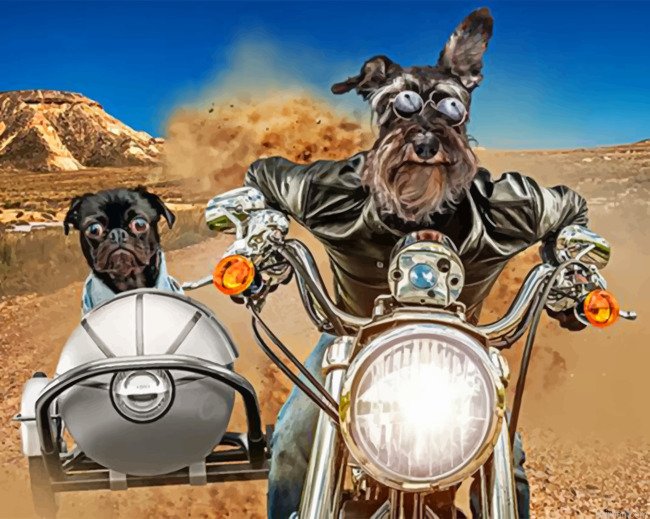 Schnauzer And Bulldog Paint By Number.png