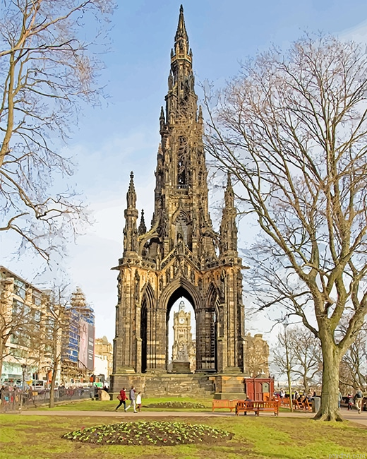 Scott Monument Princess Street Edinburgh New Paint By Numbers.png
