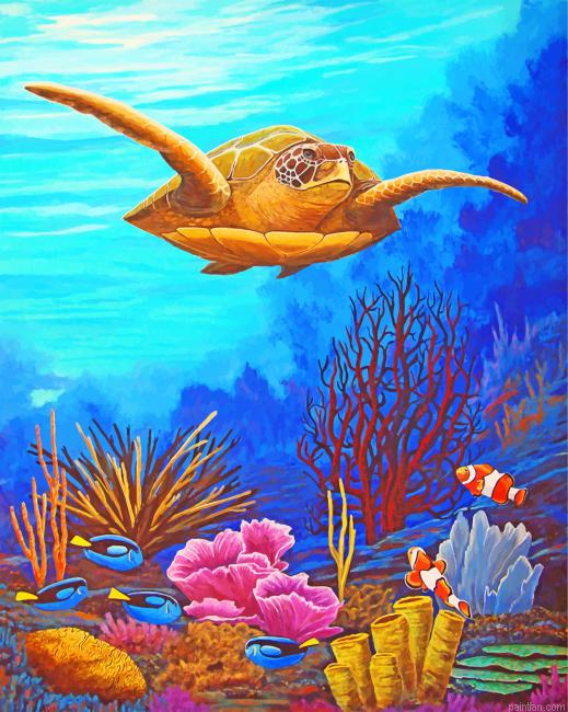 Sea Turtle Paint By Number.png