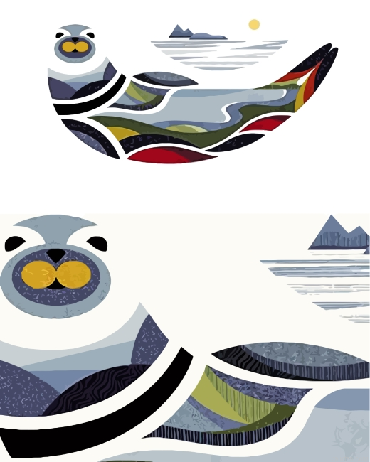 Seals Art Paint By Numbers.png