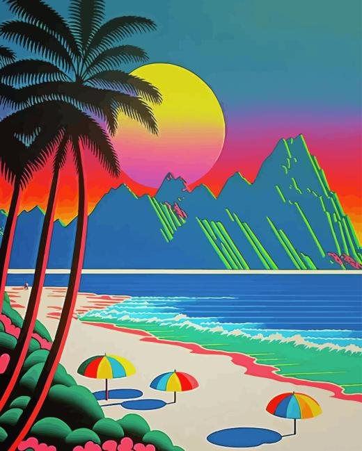 Seascape Hiroshi Nagai Paint By Numbers.png