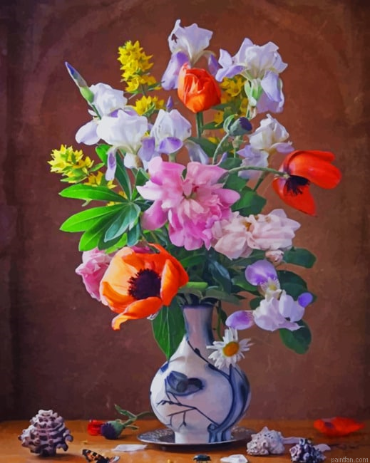 Seashell And Flowers New Paint By Numbers.png