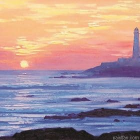 Seaside Coast Lighthouse Paint By Numbers.png