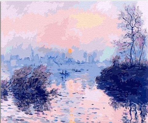 Seine At Lavacourt Paint By Numbers.png
