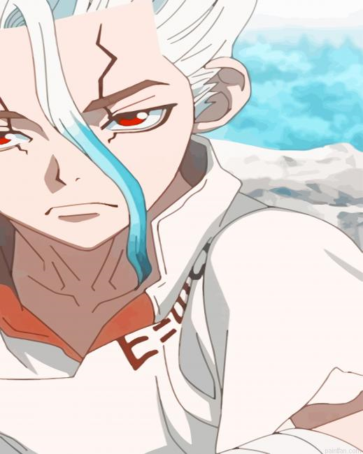 Senku Ishigami Dr Stone Paint By Number.png