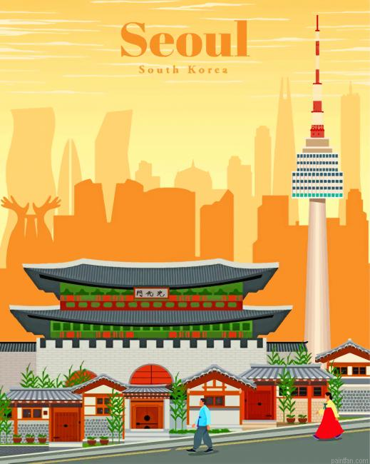 Seoul South Korea Paint By Number.png