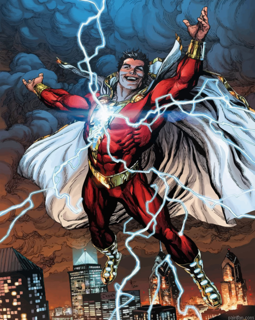 Shazam Superhero Paint By Number.png